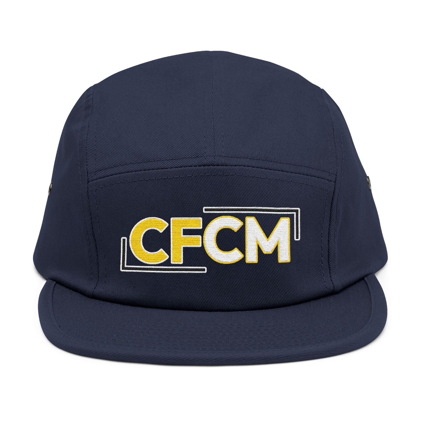 Stylish Embroidered 5 Panel Cap - CFCM Logo Hat for Casual Wear