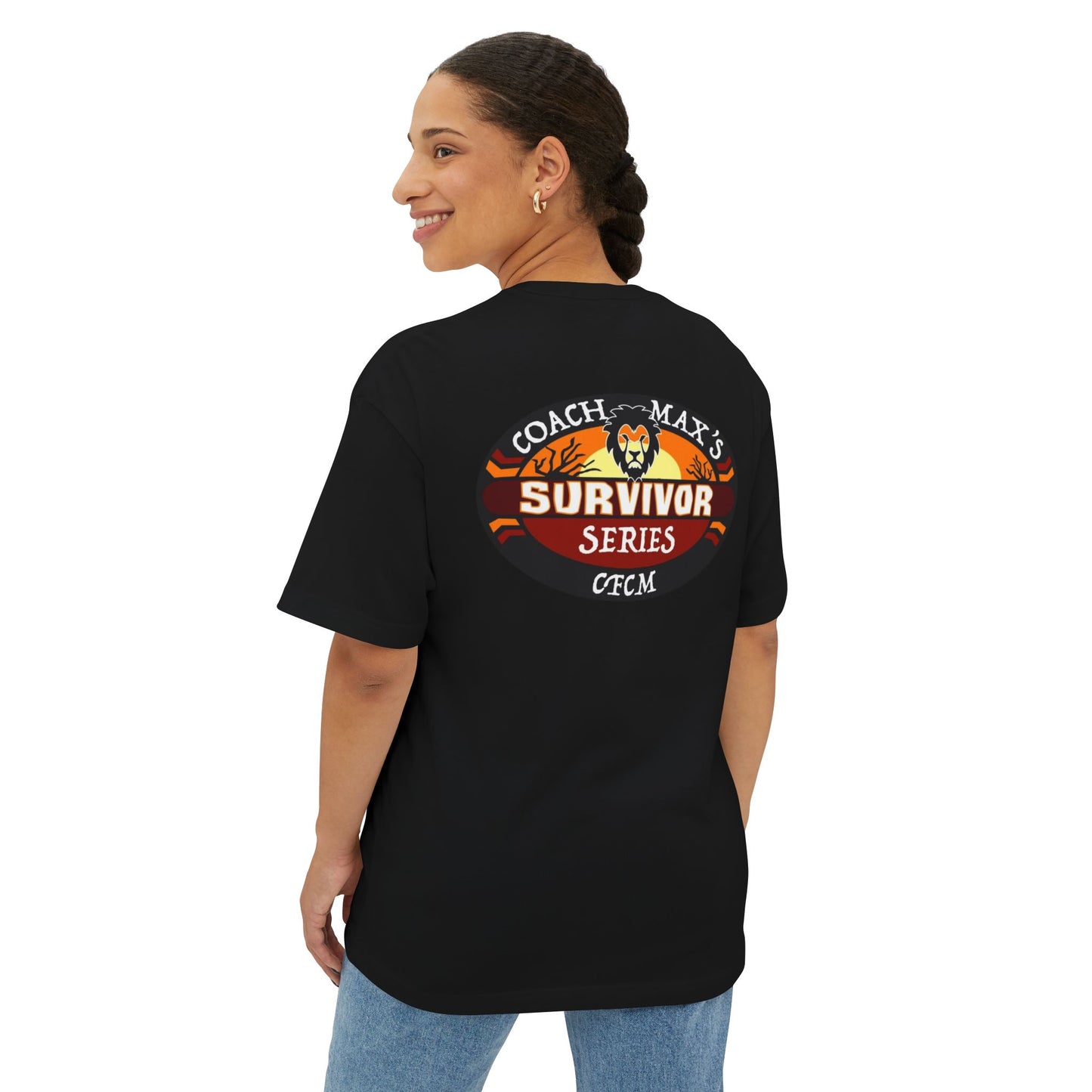 Unisex Oversized Tee - 'But Did You Die?' & Coach Max's Survivor Series