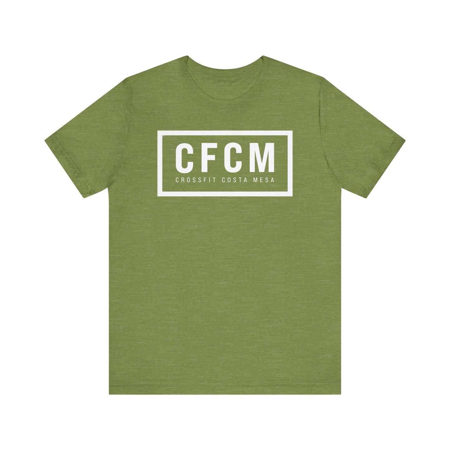 CFCM Block Unisex Short Sleeve Tee - White Print