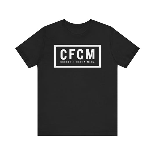 CFCM Block Unisex Short Sleeve Tee - White Print