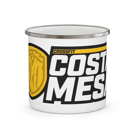 CrossFit Costa Mesa Enamel Camping Mug - Durable & Stylish Outdoor Drinkware