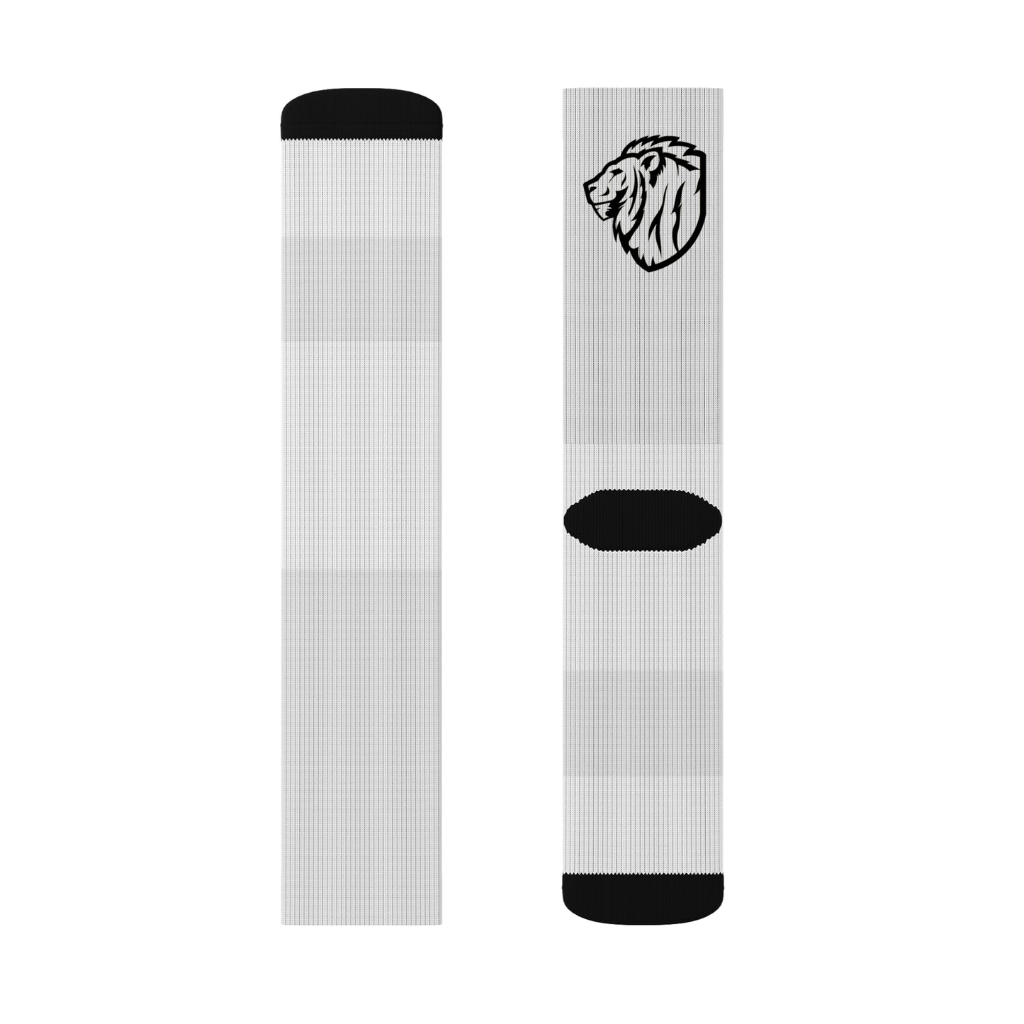Personalized Sublimation Socks - Custom Design with Lions & Text