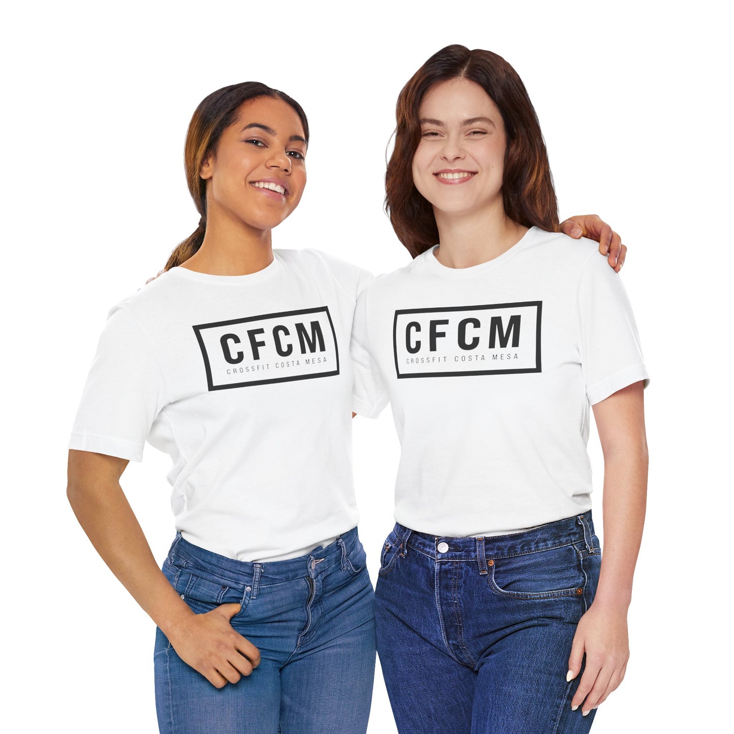 CFCM Block Unisex Short Sleeve Tee - Black Print