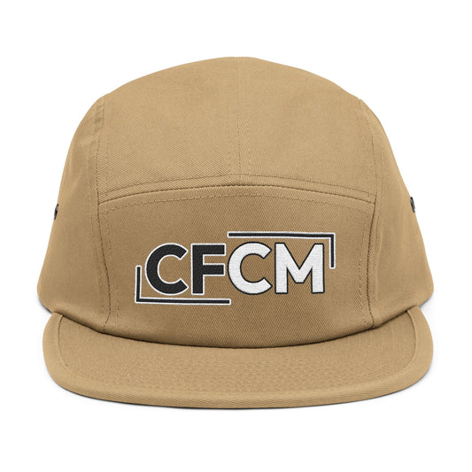 Embroidered 5 Panel Cap with CFCM Design - Trendy Casual Headwear