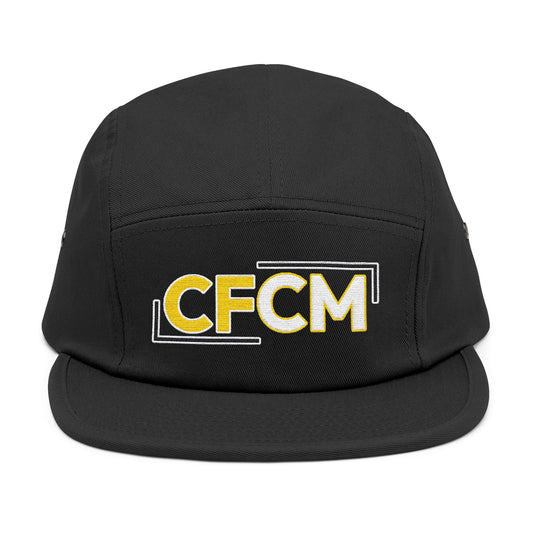Stylish Embroidered 5 Panel Cap - CFCM Logo Hat for Casual Wear