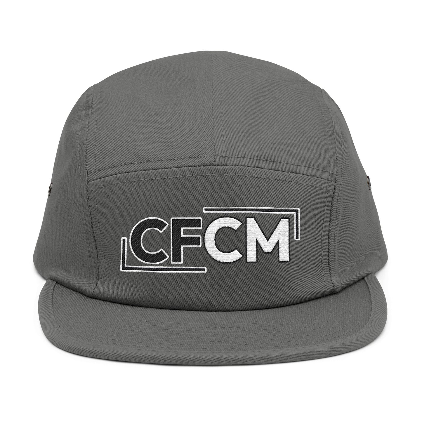 Embroidered 5 Panel Cap with CFCM Design - Trendy Casual Headwear