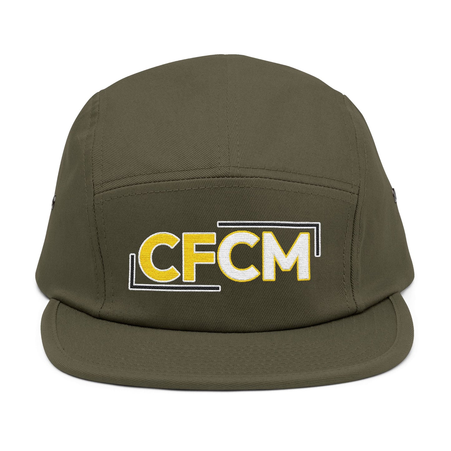 Stylish Embroidered 5 Panel Cap - CFCM Logo Hat for Casual Wear