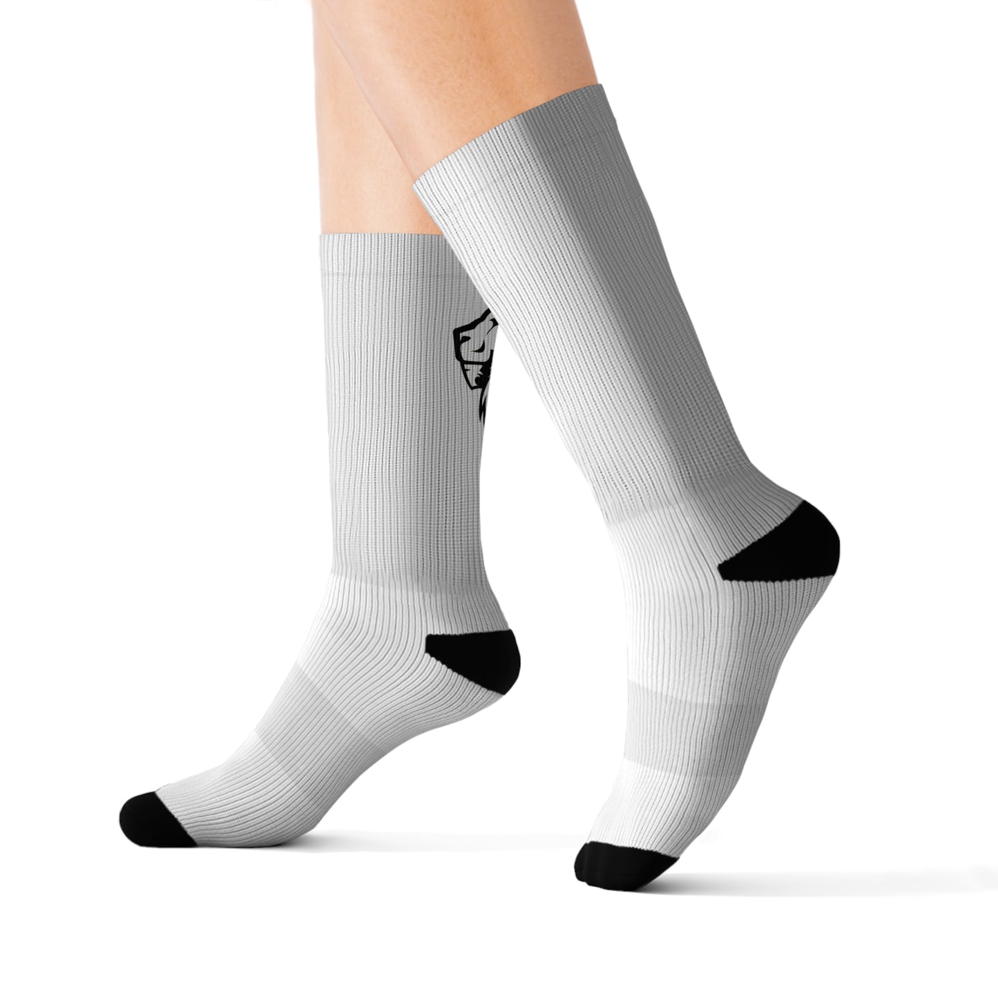 Personalized Sublimation Socks - Custom Design with Lions & Text