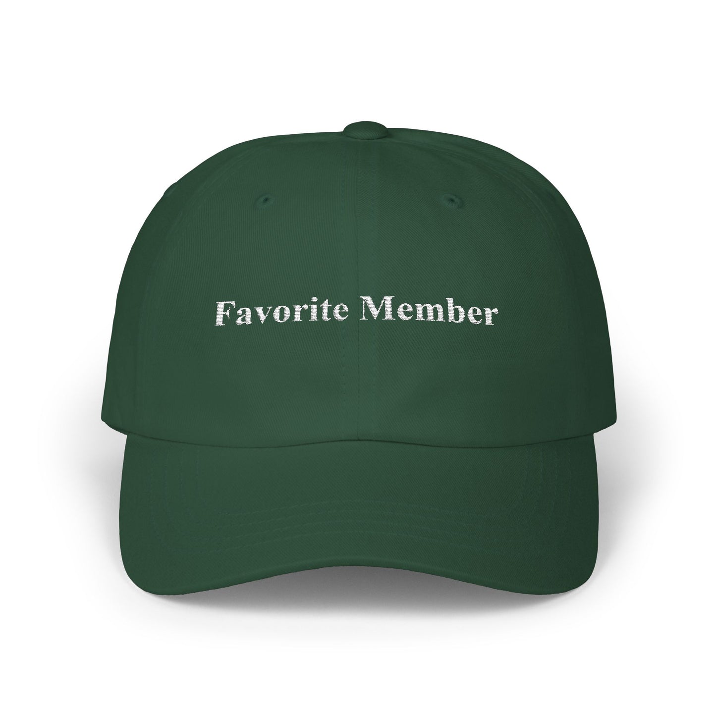 Favorite Member Classic Dad Cap - Casual Style Hat for Family Celebrations