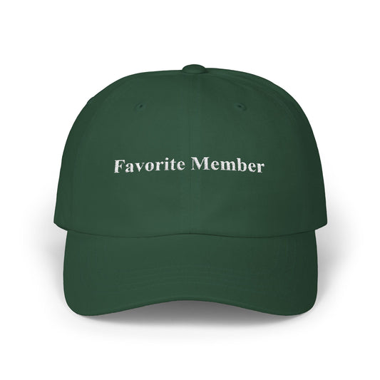 Favorite Member Classic Dad Cap - Casual Style Hat for Family Celebrations